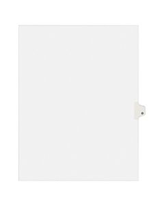 Avery Allstate-Style 30% Recycled Collated Legal Exhibit Dividers, 8 1/2in x 11in, White Dividers/White Tabs, O, Pack Of 25 Tabs