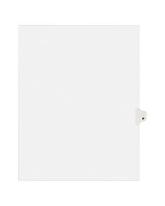 Avery Allstate-Style 30% Recycled Collated Legal Exhibit Dividers, 8 1/2in x 11in, White Dividers/White Tabs, P, Pack Of 25 Tabs
