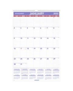 AT-A-GLANCE Monthly Wall Calendar, 20in x 30in, January To December 2022, PM428