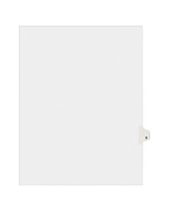 Avery Allstate-Style 30% Recycled Collated Legal Exhibit Dividers, 8 1/2in x 11in, White Dividers/White Tabs, S, Pack Of 25 Tabs