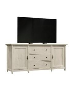 Sauder Edge Water Credenza For 70in TVs, 32inH x 71inW x 20-3/8inD, Chalked Chestnut