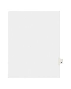 Avery Allstate-Style 30% Recycled Collated Legal Exhibit Dividers, 8 1/2in x 11in, White Dividers/White Tabs, U, Pack Of 25 Tabs
