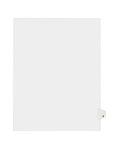 Avery Allstate-Style 30% Recycled Collated Legal Exhibit Dividers, 8 1/2in x 11in, White Dividers/White Tabs, X, Pack Of 25 Tabs
