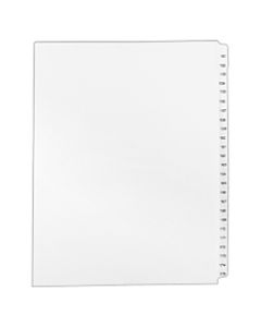 Avery Allstate-Style Collated Legal Exhibit Dividers, 151-175, Side Tab, 8 1/2in x 11in, White Dividers/White Tabs, Pack Of 25 Tabs