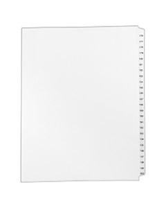 Avery 30% Recycled Preprinted Laminated Gold-Reinforced Tab Dividers, 8 1/2in x 11in, White Dividers/White Tabs, 176-200, Pack Of 25 Tabs