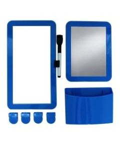 Inkology 8-Piece Magnetic Locker Set, Blue