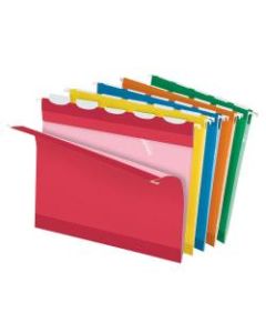 Pendaflex Ready-Tab Reinforced Hanging Folders, Letter Size, Assorted Colors, 5 Tab, Box Of 25