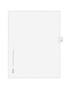 Avery Allstate-Style 20% Recycled Collated Legal Exhibit Dividers, 8 1/2in x 11in, White Dividers/White Tabs, 11, Pack Of 25 Tabs