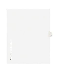 Avery Allstate-Style 20% Recycled Collated Legal Exhibit Dividers, 8 1/2in x 11in, White Dividers/White Tabs, 12, Pack Of 25 Tabs