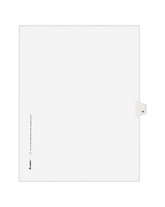 Avery Allstate-Style 20% Recycled Collated Legal Exhibit Dividers, 8 1/2in x 11in, White Dividers/White Tabs, 14, Pack Of 25 Tabs