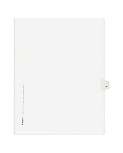 Avery Allstate-Style 20% Recycled Collated Legal Exhibit Dividers, 8 1/2in x 11in, White Dividers/White Tabs, 15, Pack Of 25 Tabs