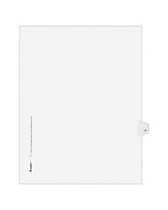 Avery Allstate-Style 20% Recycled Collated Legal Exhibit Dividers, 8 1/2in x 11in, White Dividers/White Tabs, 17, Pack Of 25 Tabs