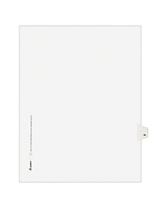 Avery Allstate-Style 20% Recycled Collated Legal Exhibit Dividers, 8 1/2in x 11in, White Dividers/White Tabs, 18, Pack Of 25 Tabs