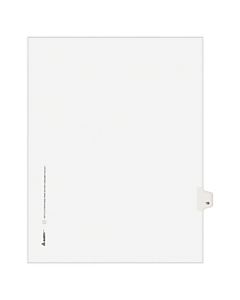 Avery Allstate-Style 20% Recycled Collated Legal Exhibit Dividers, 8 1/2in x 11in, White Dividers/White Tabs, 19, Pack Of 25 Tabs