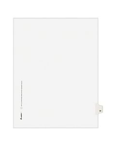 Avery Allstate-Style 20% Recycled Collated Legal Exhibit Dividers, 8 1/2in x 11in, White Dividers/White Tabs, 22, Pack Of 25 Tabs