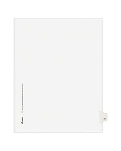 Avery Allstate-Style 20% Recycled Collated Legal Exhibit Dividers, 8 1/2in x 11in, White Dividers/White Tabs, 23, Pack Of 25 Tabs