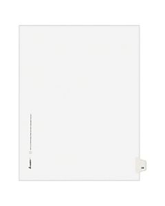 Avery Allstate-Style 20% Recycled Collated Legal Exhibit Dividers, 8 1/2in x 11in, White Dividers/White Tabs, 24, Pack Of 25 Tabs