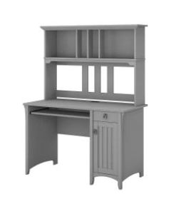 Bush Furniture Salinas Mission Desk With Hutch, Cape Cod Gray, Standard Delivery