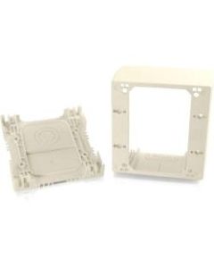 C2G Wiremold Uniduct Double Gang Extra Deep Junction Box - Ivory - Ivory - TAA Compliant