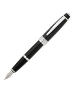 Cross Bailey Fountain Pen, Medium Point, 1.0 mm, Black Barrel, Black Ink