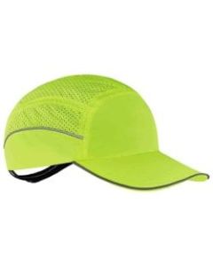 Ergodyne Skullerz 8955 Lightweight Bump Cap Hat, Long Brim, Lime