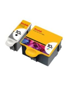 Kodak 10B + 10C Black/Color Ink Cartridge, Pack Of 2