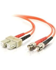 C2G 8m SC-ST 50/125 OM2 Duplex Multimode PVC Fiber Optic Cable (USA-Made) - Orange - Fiber Optic for Network Device - SC Male - ST Male - 50/125 - Duplex Multimode - OM2 - USA-Made - 8m - Orange