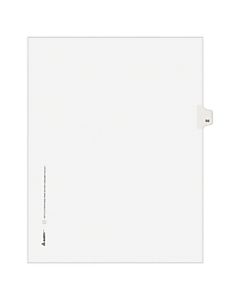Avery Allstate-Style 30% Recycled Collated Legal Exhibit Dividers, 8 1/2in x 11in, White Dividers/White Tabs, 84, Pack Of 25 Tabs