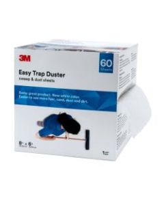 3M Easy Trap Duster Sweep And Dust Sheets, 8in x 6in x 30ft, 60 Sheets