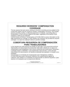 ComplyRight State Specialty Poster, Workers Comp Coverage, English/Spanish, Texas, 11in x 17in