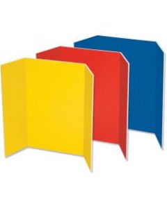 Pacon Tri-Fold Foam Presentation Board, 48in x 36in, Assorted, Carton Of 6