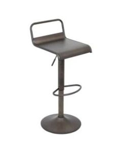 Lumisource  Emery Barstool, Antique Metal