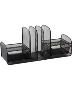 Safco Onyx Mesh Desk Organizer, Black