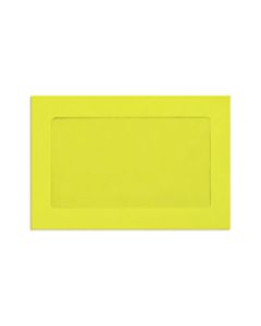 LUX #6 1/2 Full-Face Window Envelopes, Middle Window, Gummed Seal, Citrus, Pack Of 50