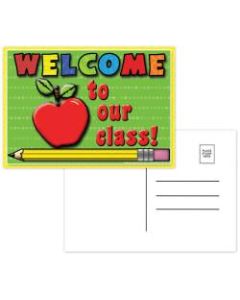 Top Notch Teacher Products Welcome To Our Class Postcards, 4 1/2in x 6in, Multicolor, 30 Postcards Per Pack, Bundle Of 12 Packs