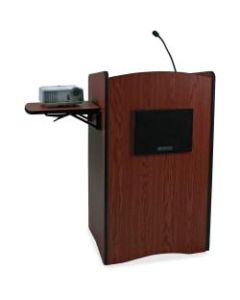 AmpliVox Multimedia Smart Computer Wireless Lectern, Mahogany