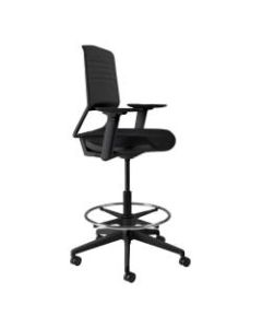 Koplus Switch Fabric Drafting Chair, Midnight Black