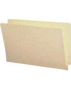 Business Source Straight Tab Cut Legal Recycled End Tab File Folder - 8 1/2in x 14in - End Tab Location - Manila - 10% - 100 / Box