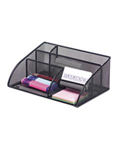 Brenton Studio Black Mesh Angled Desk Organizer