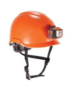 Ergodyne Skullerz 8974LED Class E Safety Helmet And LED Light, Orange