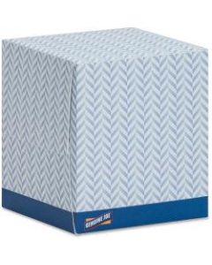 Genuine Joe Cube Box Facial Tissue - 2 Ply - Interfolded - White - Soft, Comfortable, Smooth - For Face - 85 Per Box - 1728 / Pallet