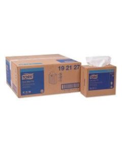 Tork Multipurpose Paper Wipers, 9-1/4in x 16-1/4in, White, 100 Sheets Per Box, Carton Of 8 Boxes