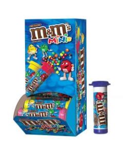 M&Ms Milk Chocolate Mini Tubes, 1.08 Oz, Box Of 24 Tubes