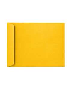 LUX Open-End Envelopes, 6in x 9in, Peel & Press Closure, Sunflower Yellow, Pack Of 50