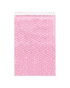 Office Depot Brand Anti-Static Bubble Pouches, 7-1/2inH x 4inW, Pink, Case Of 1,100 Pouches