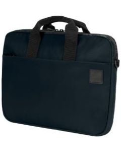 Incipio Compass Brief Carrying Case (Briefcase) for 15in to 16in Apple iPhone iPad MacBook Pro, MacBook - Navy - Flight Nylon, Plush Interior, Faux Fur Interior, Mesh - Shoulder Strap - 1.5in Height x 10.8in Width x 15.3in Depth