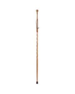 Brazos Walking Sticks Royal Twisted Oak Turned Knob Walking Stick, 55in, Tan
