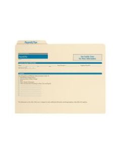 ComplyRight Payroll/Tax Folders, 11 3/4in x 9 1/2in, Manila, Pack Of 25