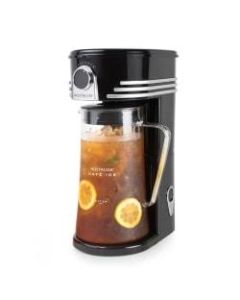 Nostalgia Electrics Cafe Ice 3-Quart Brewing System, Black