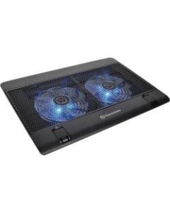 Thermaltake Massive 142 Notebook Cooler - 2 Fan(s) - 1200 rpm rpm - 441.1 gal/min - Mesh, Plastic - Black